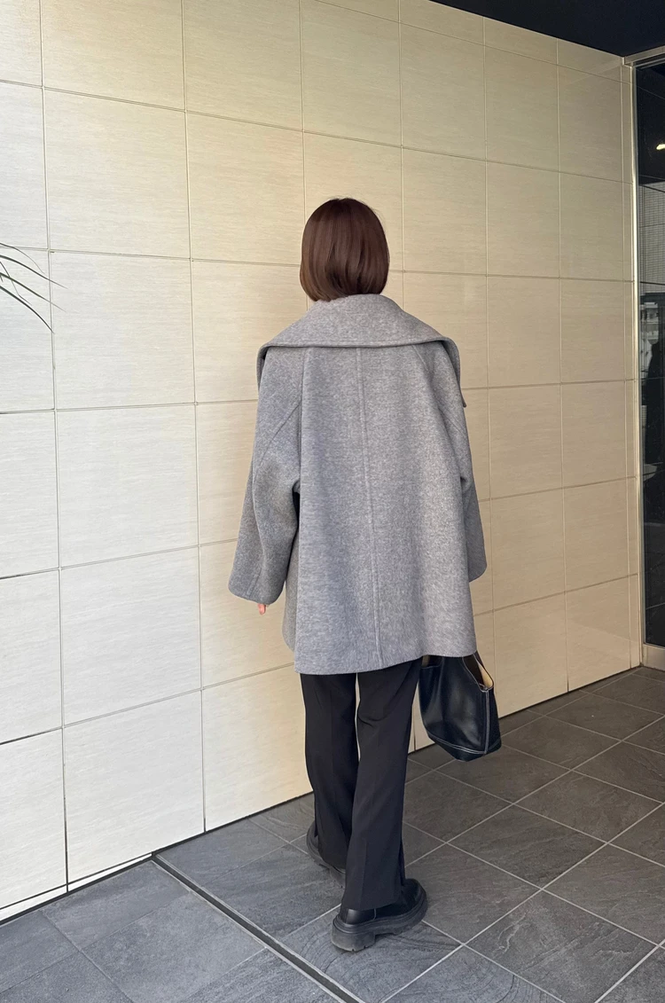  今年のコート・アウターはもう買った？【BABYLONE】（バビロン）のウールPコートが可愛すぎる🩶_3