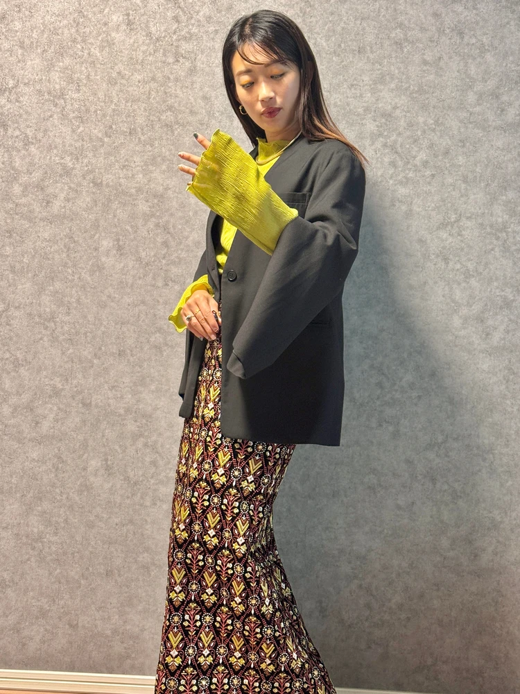 【27着ジャケット所持の私がおすすめ!】ケープジャケット×シアートップス 寒暖差が大きい秋こそ楽しむ通勤コーデ_4