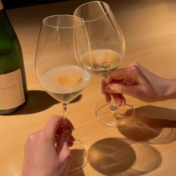 シャンパーニュで乾杯