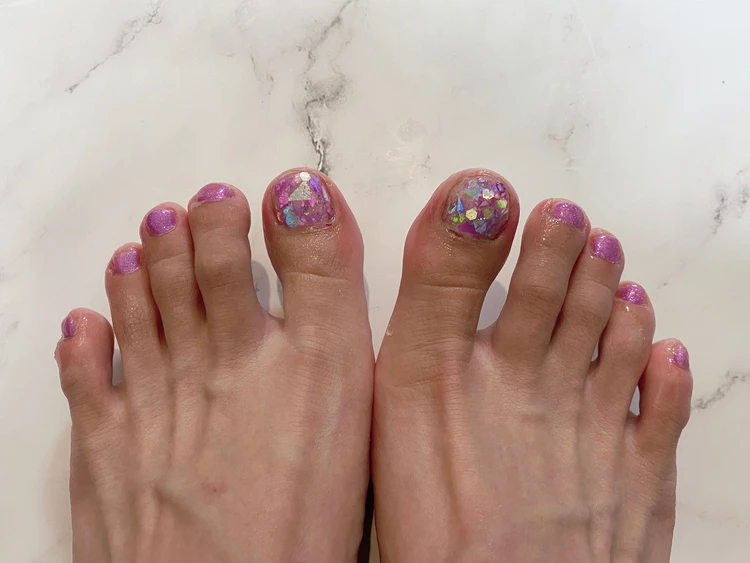6月のセルフネイルは紫陽花カラーで気分アップ💜_2