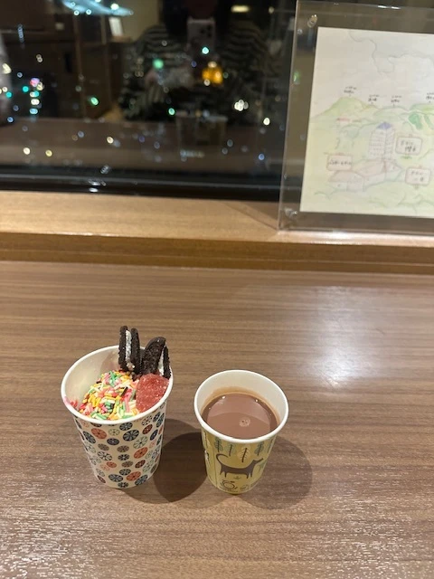 ラウンジのアイス