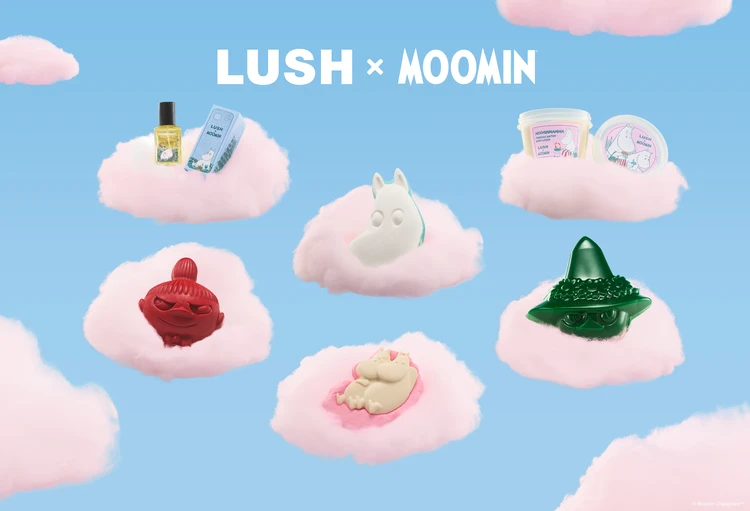 【LUSH（ラッシュ）】ムーミン谷に導かれるような優しいバスタイムを！　「ムーミン」との限定コラボ商品が7月23日に発売