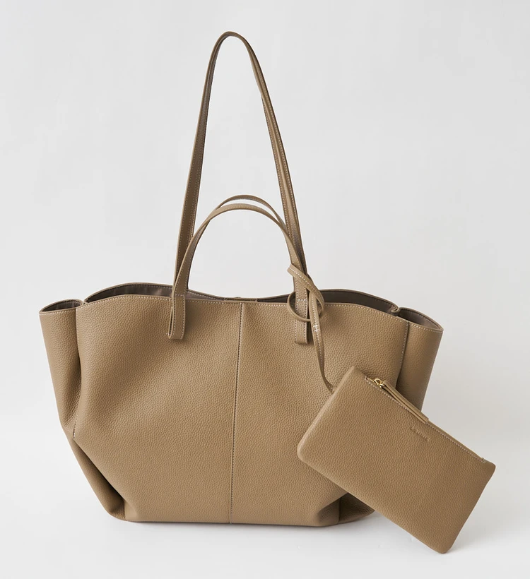 ルーニィ　舟形トートバッグ　グレージュ