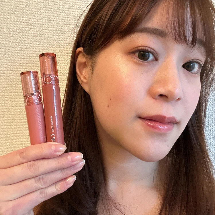 【26年春はツヤツヤうるうるリップでときめきたい！】初めて試したrom&ndの「グラスティングカラーグロス」がかわいい♡_7