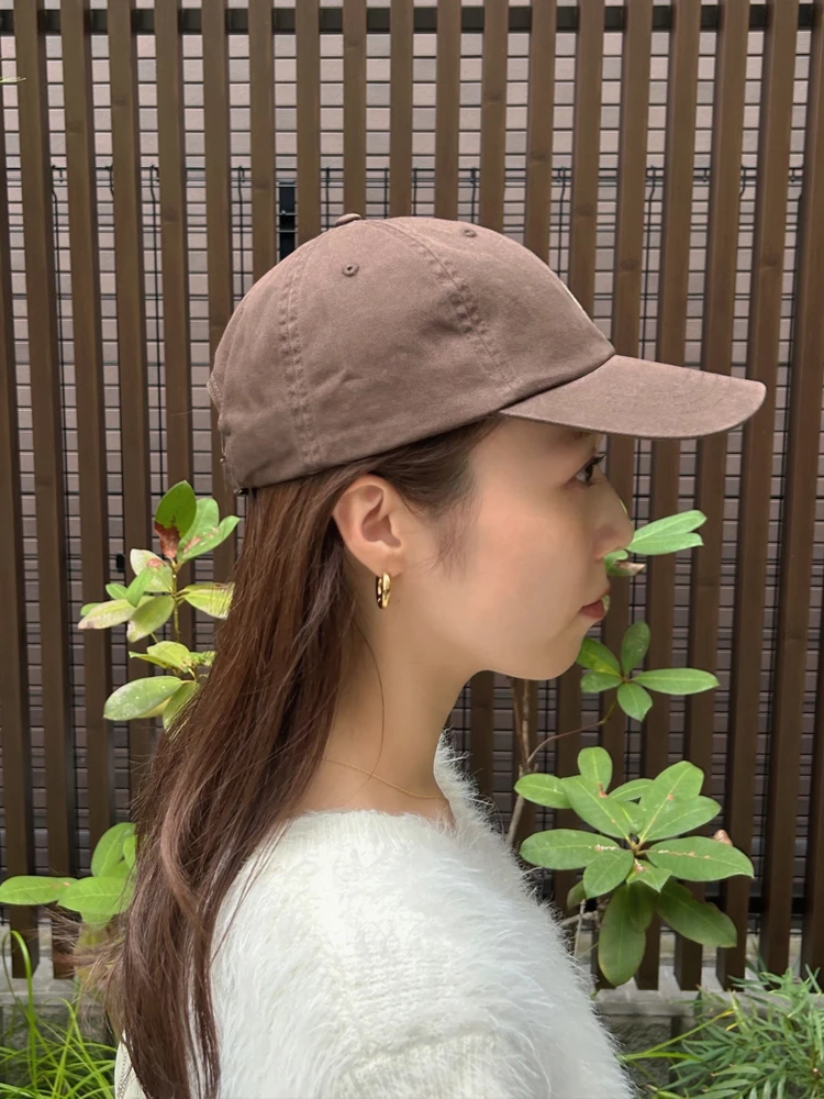 ポロラルフローレン アイコニック コットン チノ ボール キャップ ブラウン 着用画像 サイド