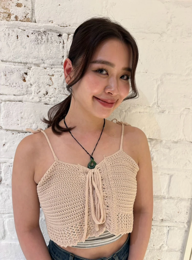 30代髪型・ロングの正面