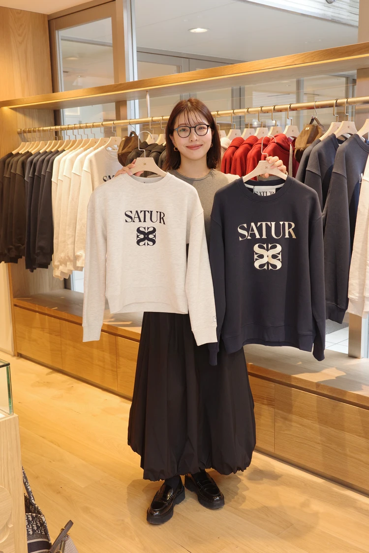 SATUR日本限定アイテム　セター日本限定アイテム　セター日本限定アイテム原宿店先行発売　セター日本限定スウェット　セタースウェット　韓国ブランドスウェット