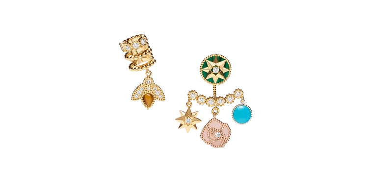 ディオール ファインジュエリー ローズ デ ヴァン イヤリング