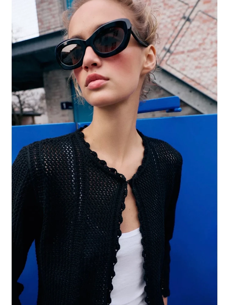 ZARA購入品、ザラコーデ、ニットカーディガン、春夏羽織り、シャレ見えコーデ、抜け感ファッション、シンプルコーデ、30代ファッション