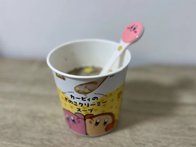 ファミマ　カービィのきのこクリーミースープ　限定スプーン
