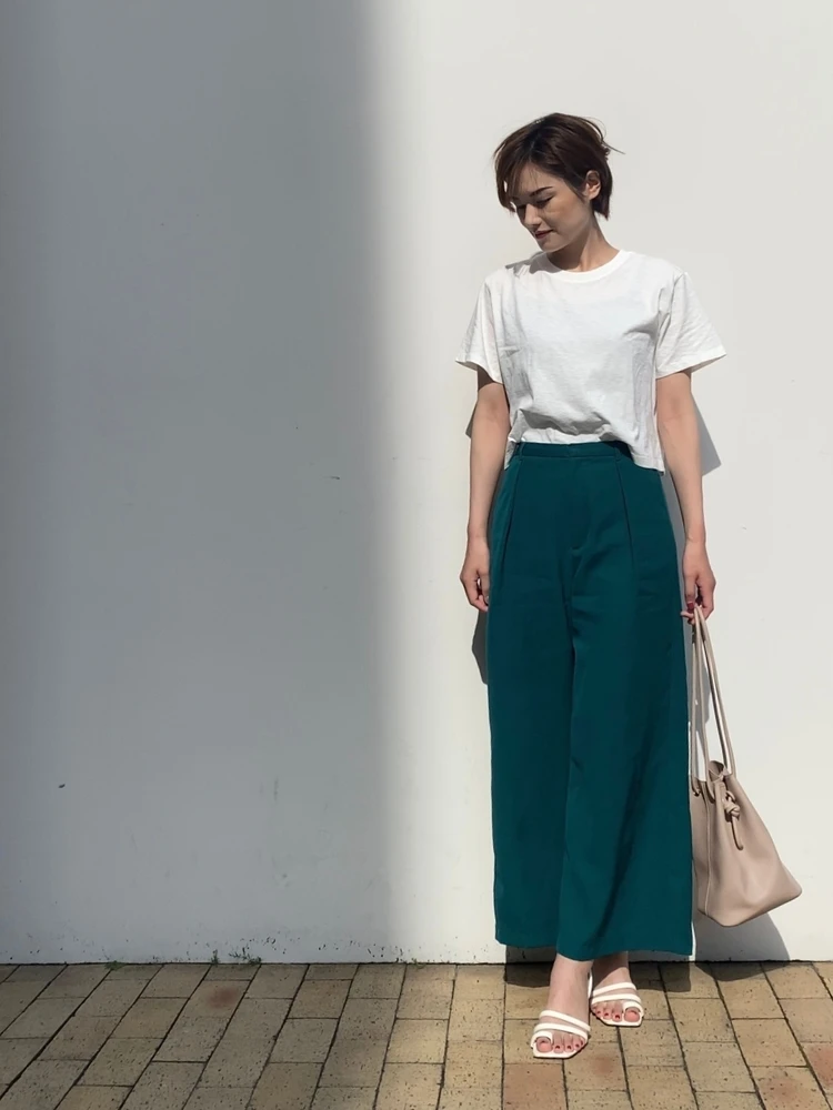 7月号を参考に、白T苦手問題を克服!私の白T着回しコーデ集_3