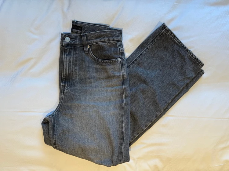 【ユニクロ（UNIQLO）ワイドストレートジーンズ】でつくる晩夏デニムコーデ2選　#ファッション部_1