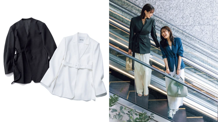 【2026最新】共布ベルトつきジャケット4選！ウエストマークでジャケットコーデをレディライクに更新♡