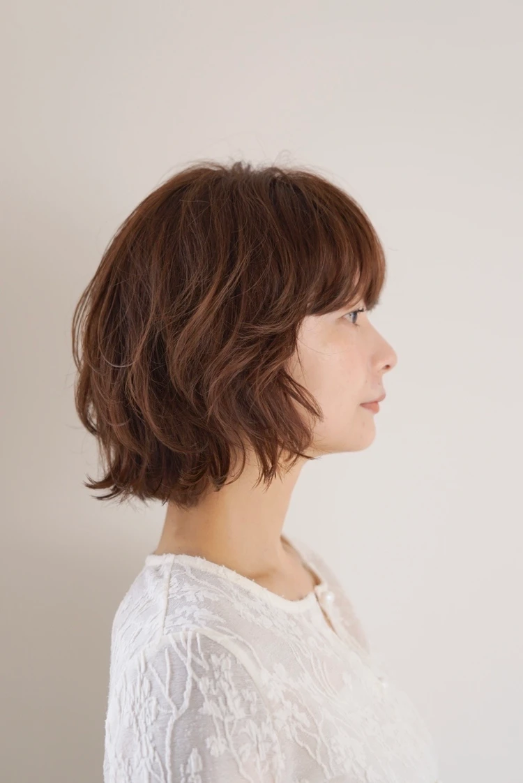 30代 髪型 ボブのサイド