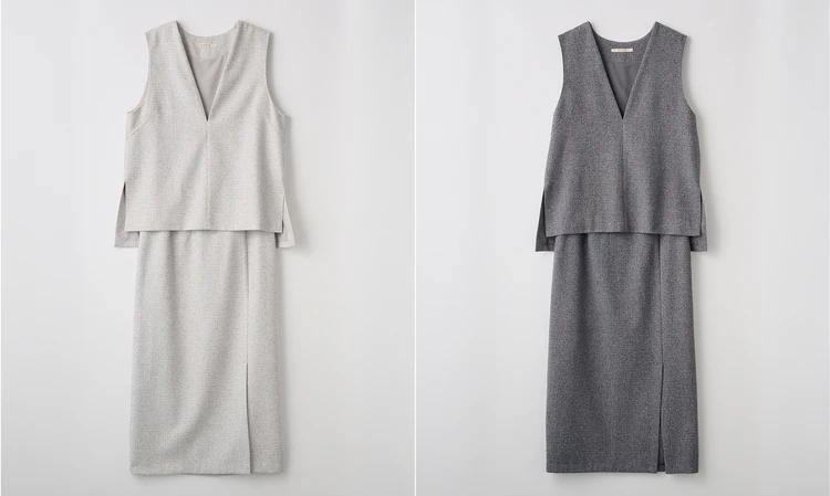 ストラ　ベスト＆スカートセット　全色　カラバリ