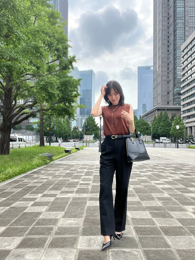 洒落感上がる初秋のブラウンコーデ ＃ファッション部_1