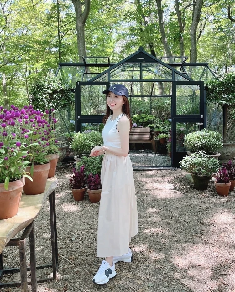 キャップコーデ　バブアー　箱根　旅行コーデ　