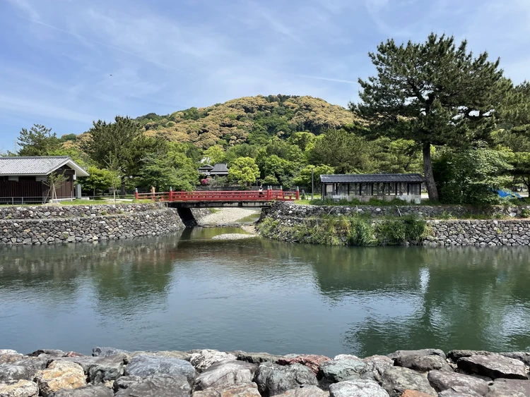 辰巳屋から見える宇治川の景色