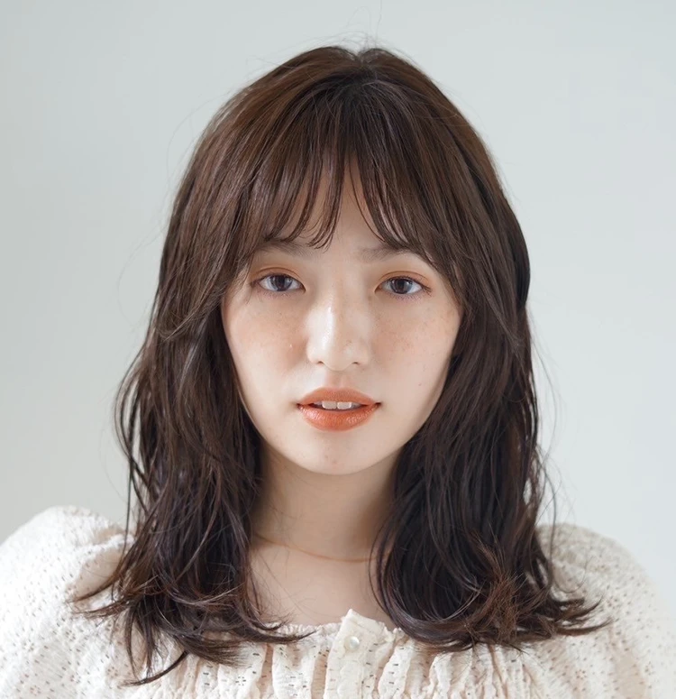 ニュアンスウェーブパーマ　正面