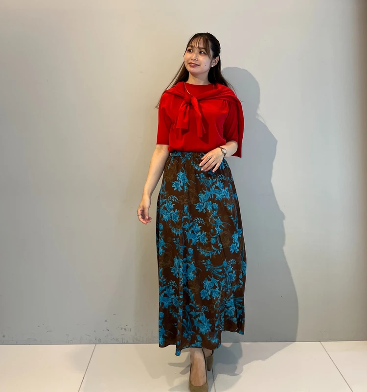 アンタイトル　カーディガン&ニット　アンサンブル　プレス着用画像