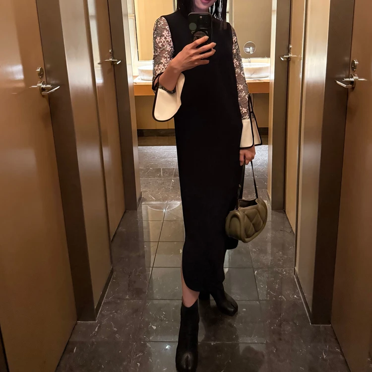 マンダリンオリエンタル東京 センス ランチの服装｜カジュアルエレガンスコーデ