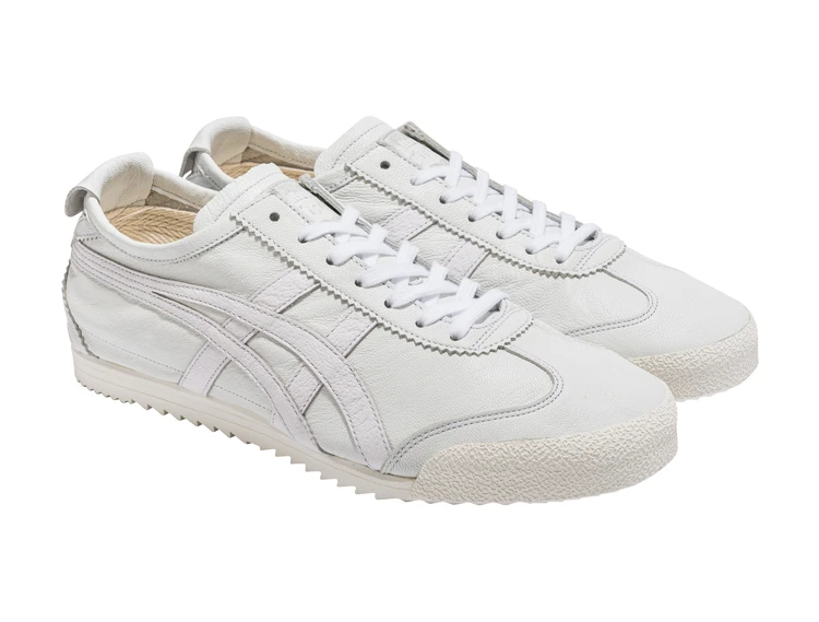 オニツカタイガー 薄底スニーカー WHITE/WHITE