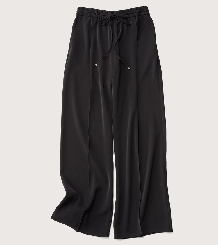 ソージュ　ヴィンテージサテンドロストワイドパンツ　￥13200