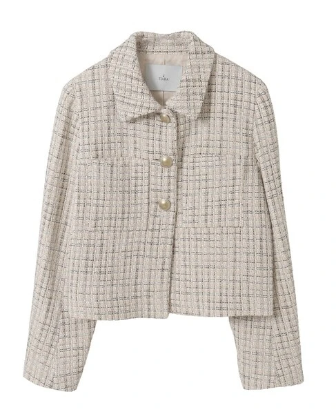 ティアラ　ミックスツイードジャケット　￥41800