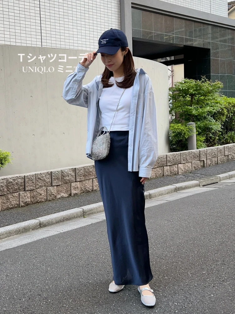 UNIQLO（ユニクロ）のミニTを使った白Tコーデ｜大人のきれいめカジュアル