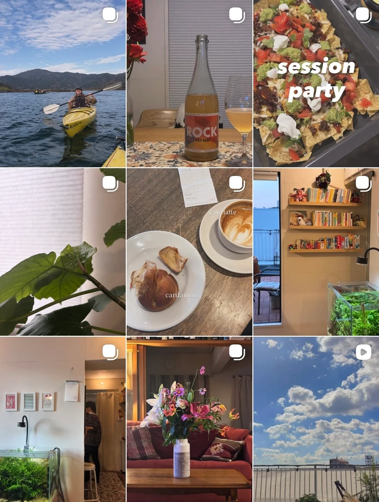 Instagramの投稿画面