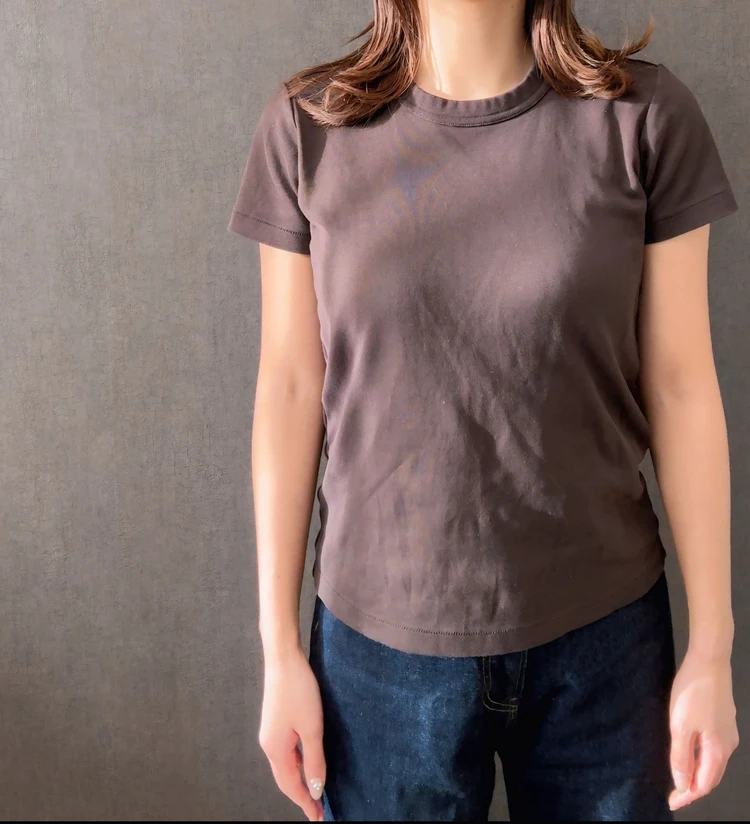 【UNIQLO】クルーネックT着用