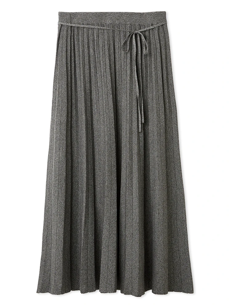 ミラ オーウェン　ニットプリーツスカート　MIX（ミックス）