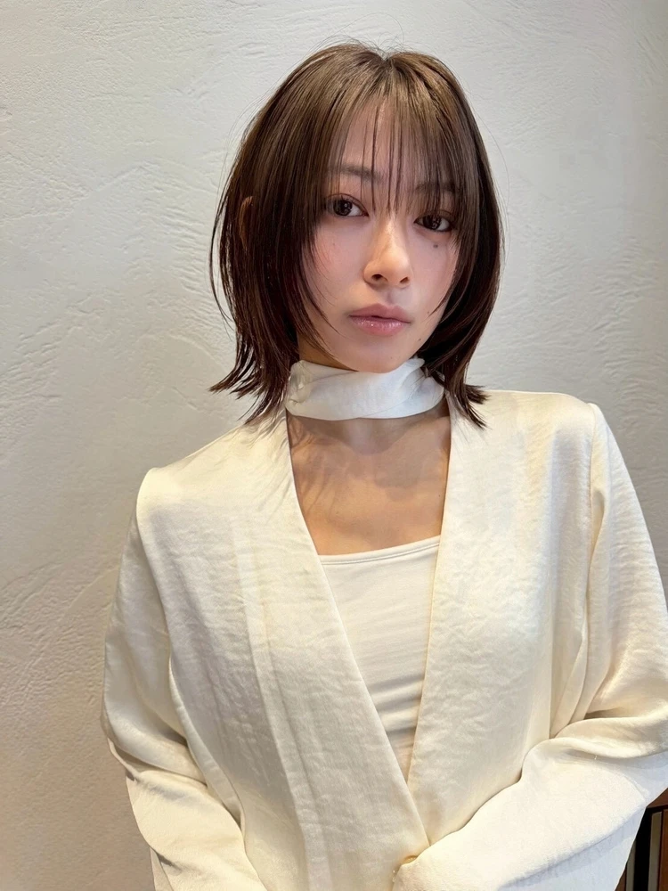 30代髪型・ボブの正面