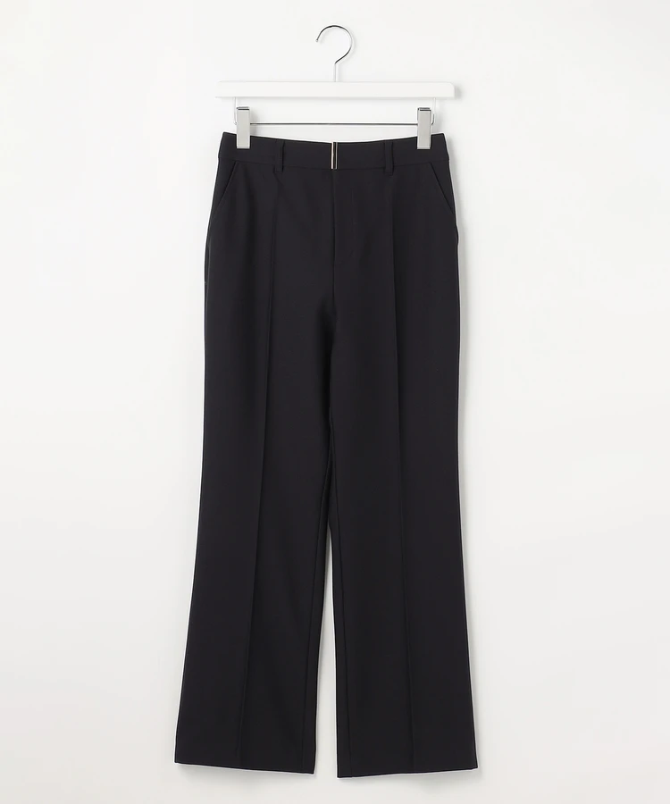 エニィ スィス 褒めらレディシリーズ セミフレアパンツ ネイビー