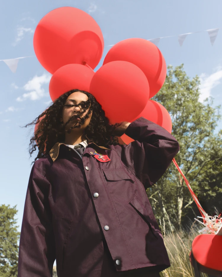 ポール・スミス×バブアー コラボ アウターコーデ