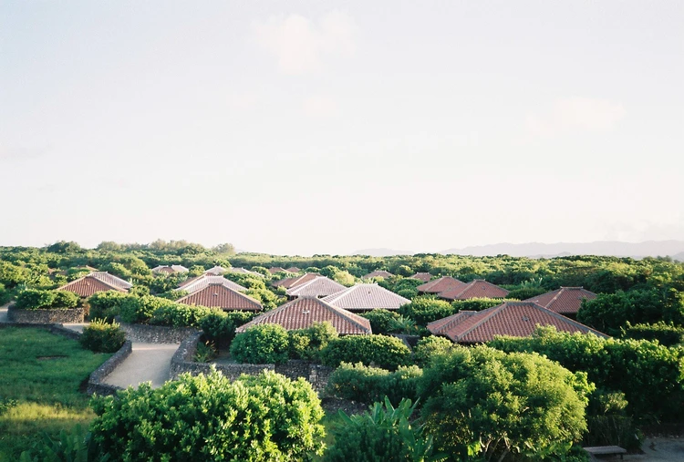 星のや竹富島の見晴らし台から見た景色