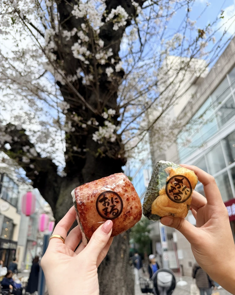 自由が丘 おにぎり お花見 おにまる