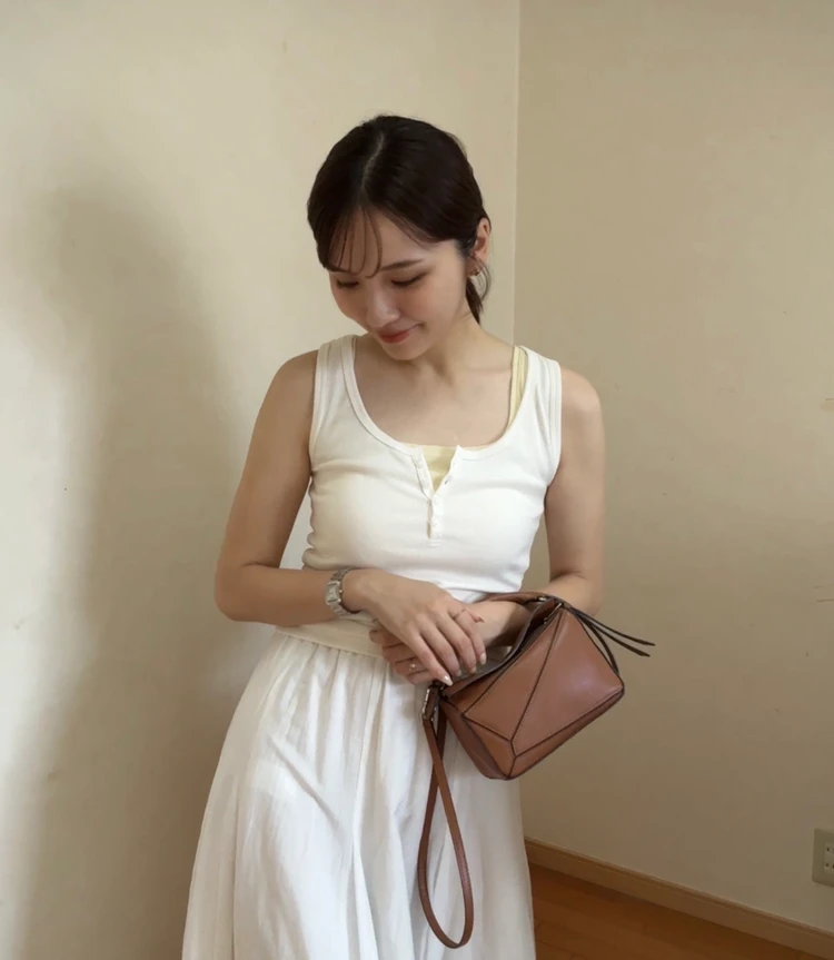 【この夏のUNIQLO、私的優勝アイテム♡】990円で叶う、大人のレイヤードタンクトップ_4_2