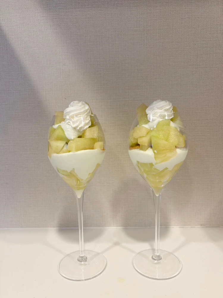 猛暑のおうち時間に！10分で作れる贅沢メロンパフェ_4_2