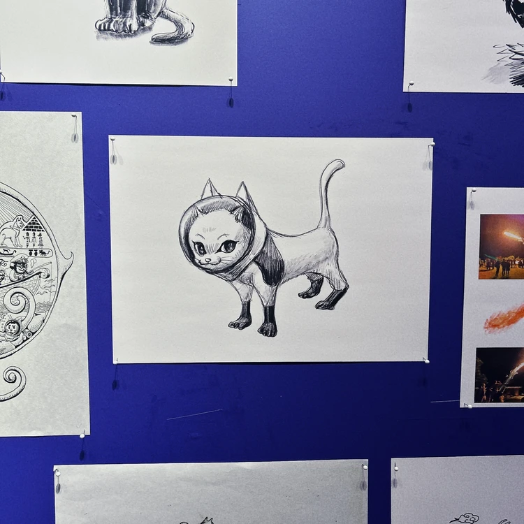 ヤノベケンジ「宇宙猫」