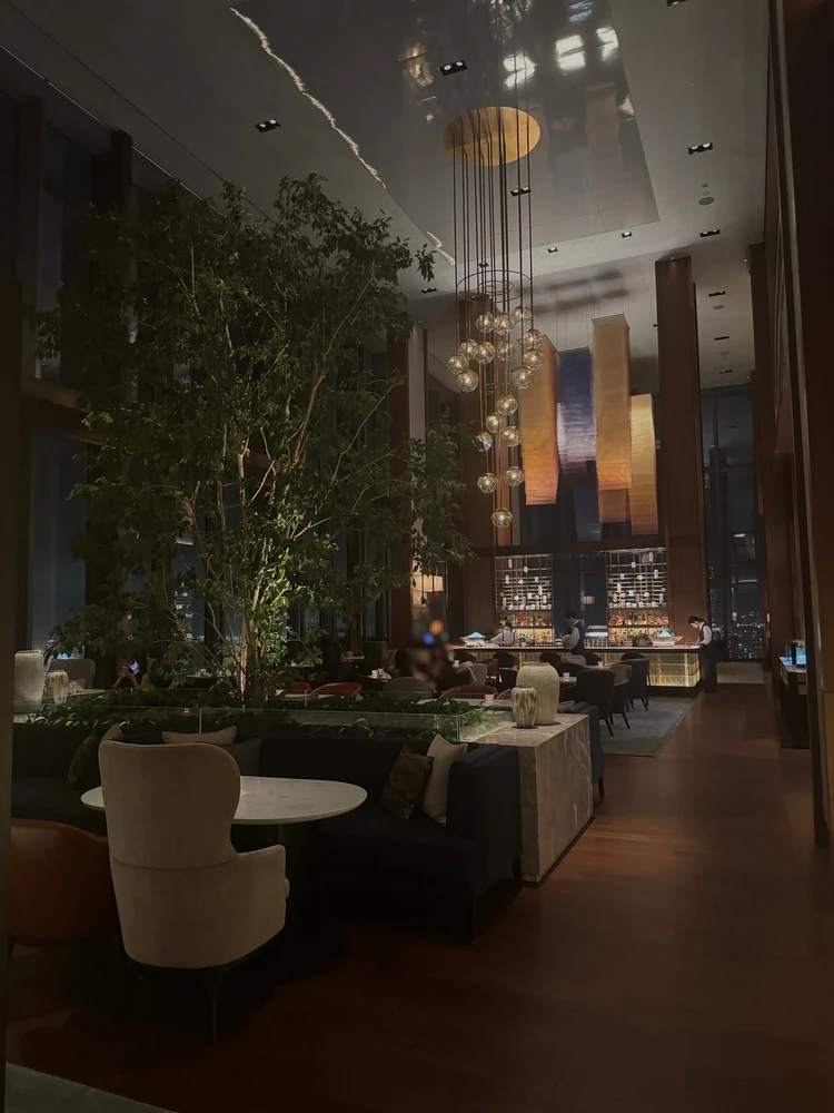 夜カフェの雰囲気