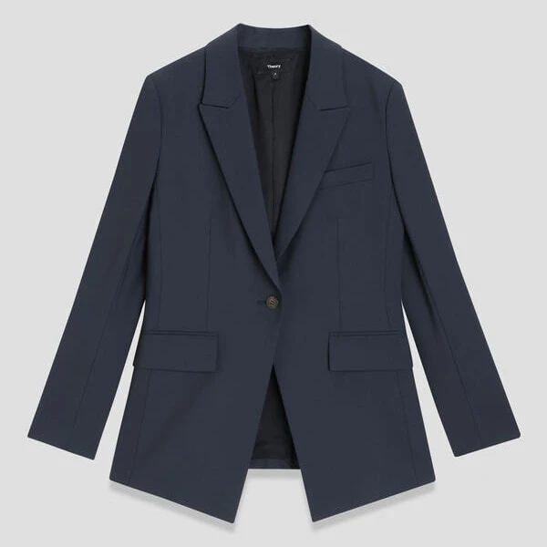 セオリー　Traceable Wool Etiennette Blazer　ノクターンネイビー