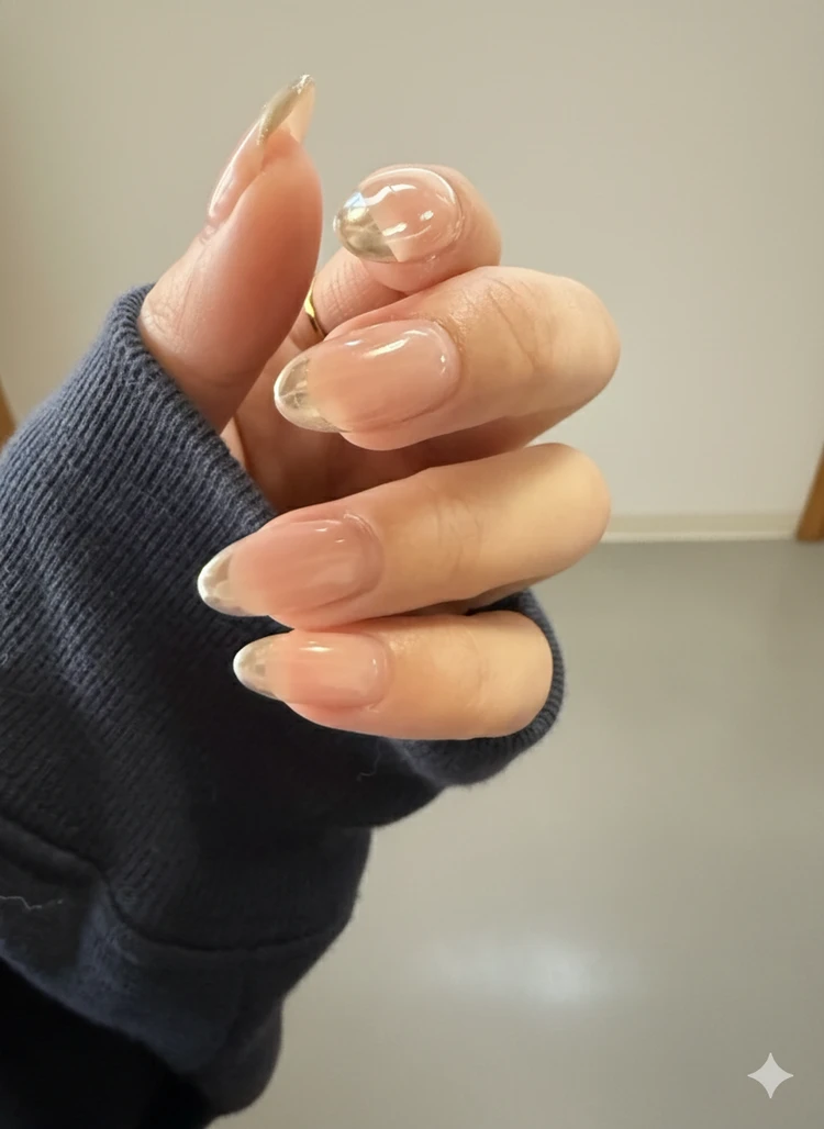 【冬の推しネイル】細フレンチでシンプル可愛いが気分_2_2