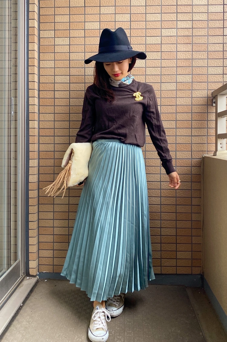 UNIQLO2年目ニットのアップデート着回し♡チョコミント編_4