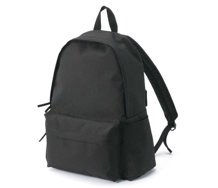 「無印良品」の撥水リュック ブラック