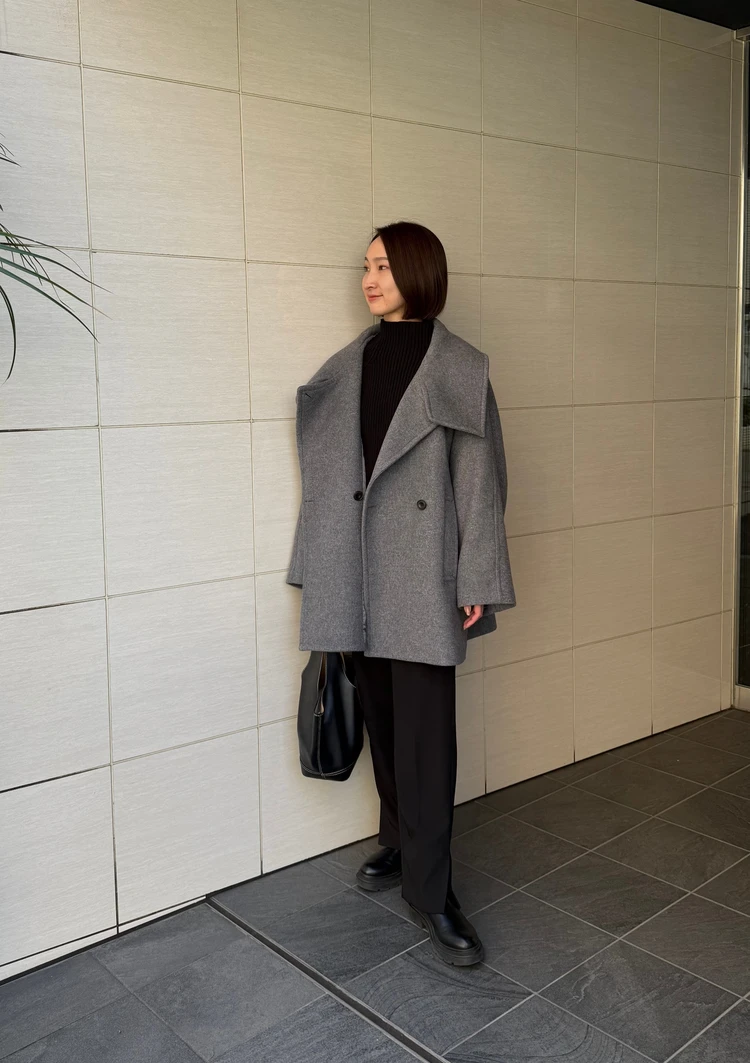  今年のコート・アウターはもう買った？【BABYLONE】（バビロン）のウールPコートが可愛すぎる🩶_5