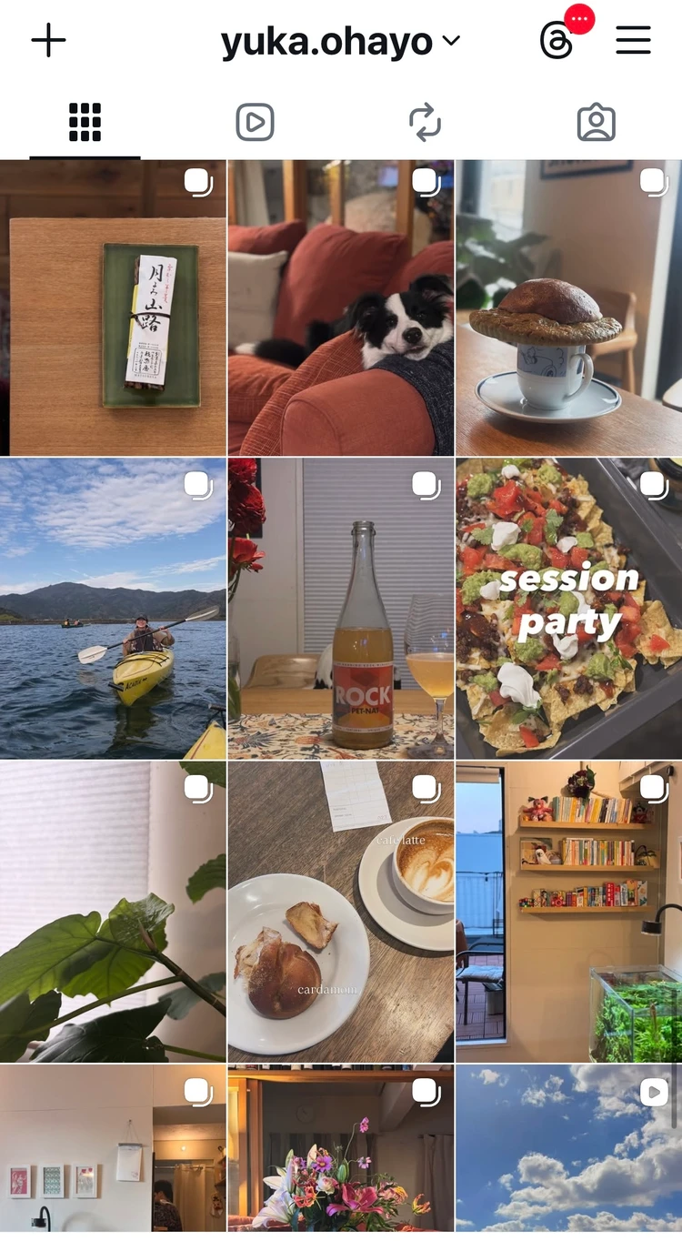 Instagramの投稿した写真一覧