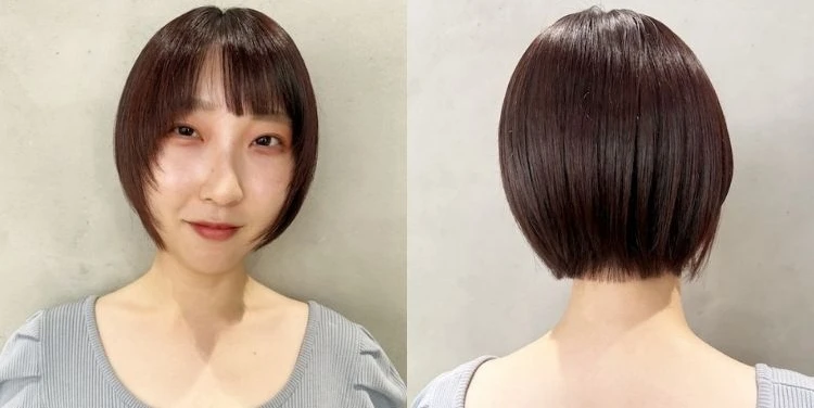 【大人の小顔見えショートヘア】輪郭を包むような束感レイヤーがおしゃれ!