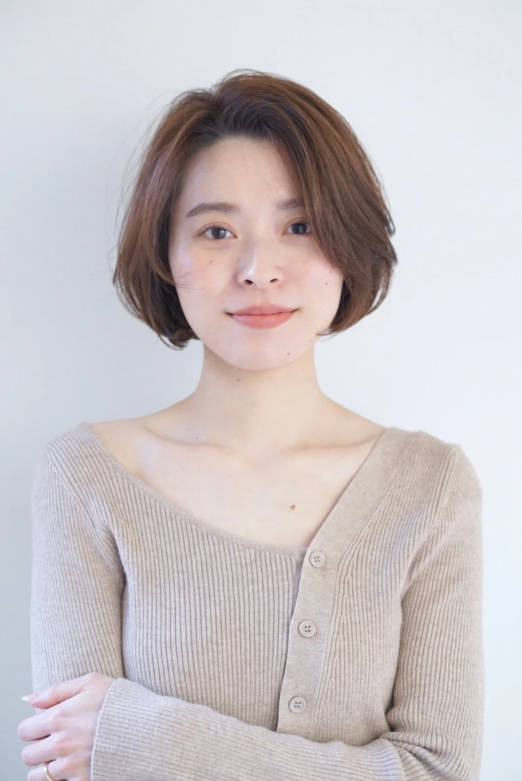 30代髪型・ボブの正面