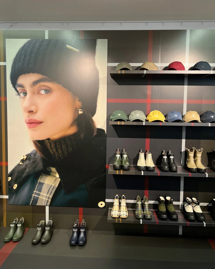 Barbour　バブアー　秋冬展示会　小物　レインシューズ　キャップ